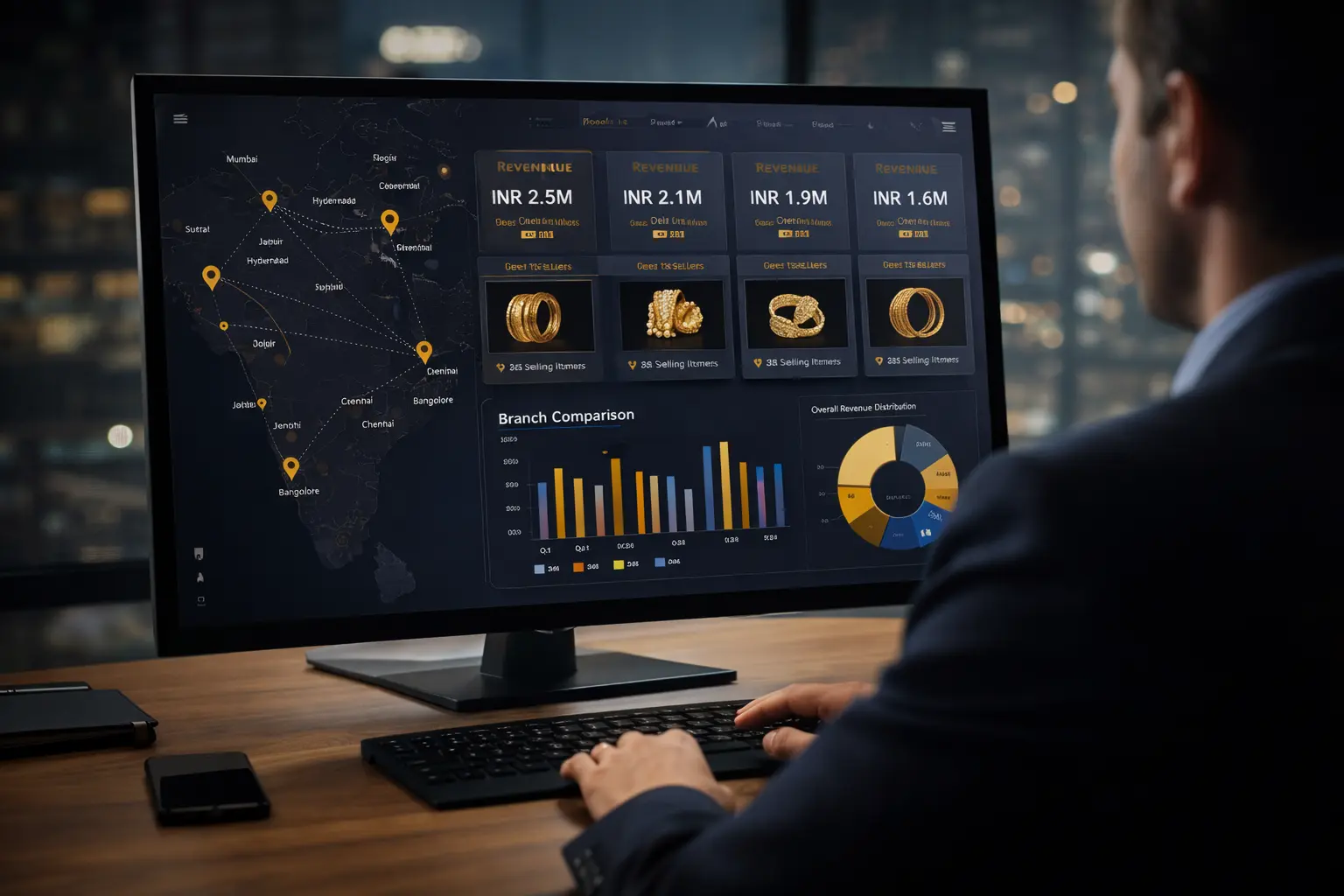 Jewellery multi-branch software for inventory and sales