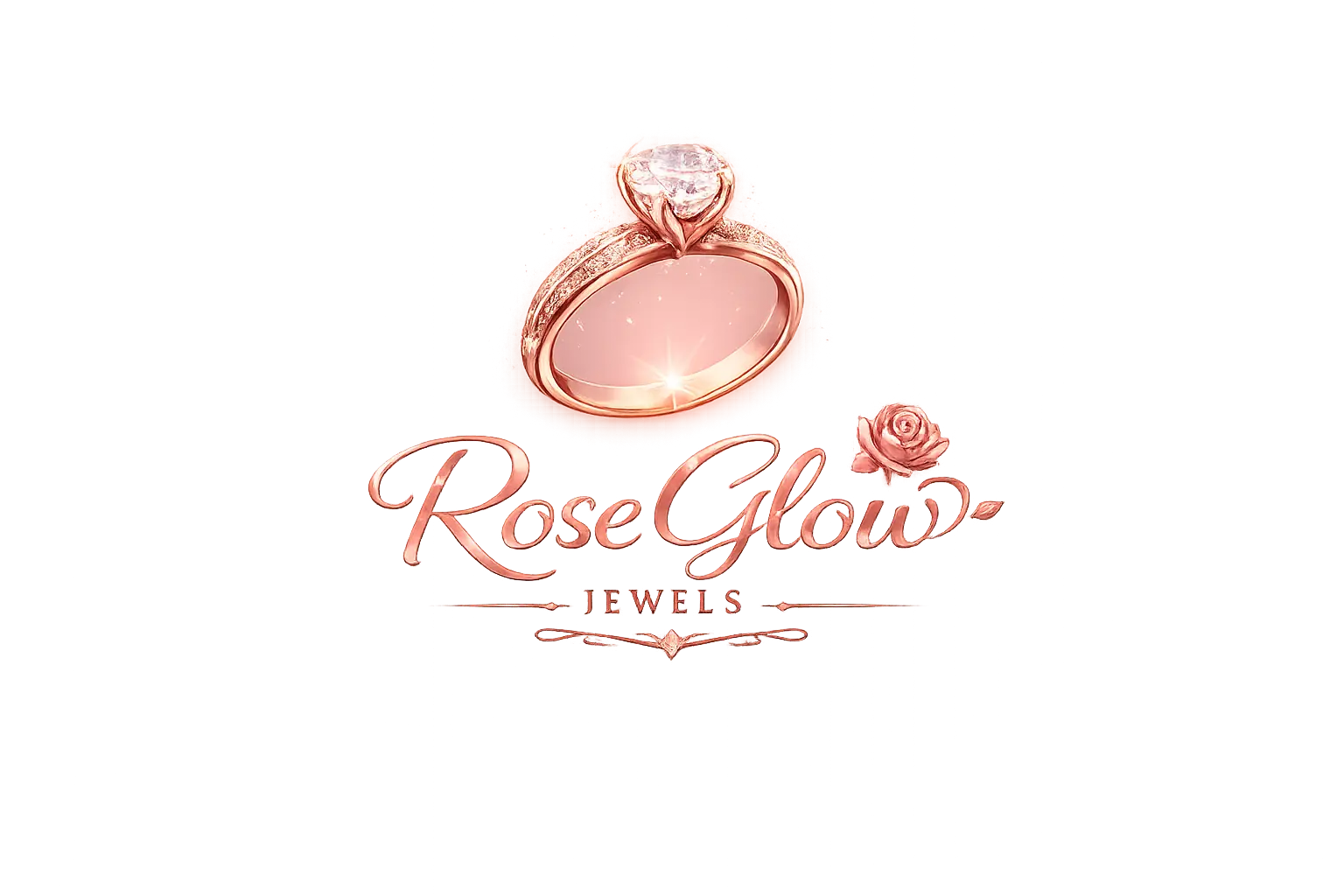 RoseGlow Jewels Brand Logo