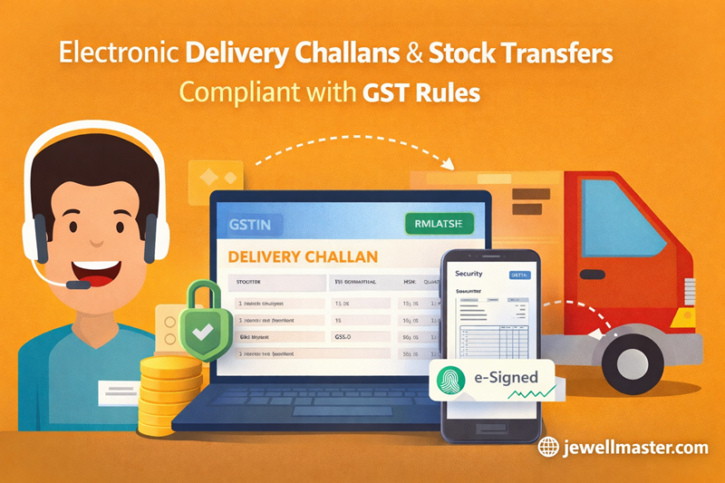 Electronic Delivery Challans & Stock Transfers Compliant with GST Rules