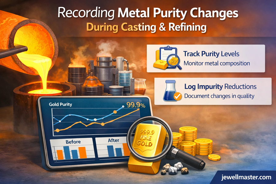 Recording Metal Purity Changes During Casting & Refining