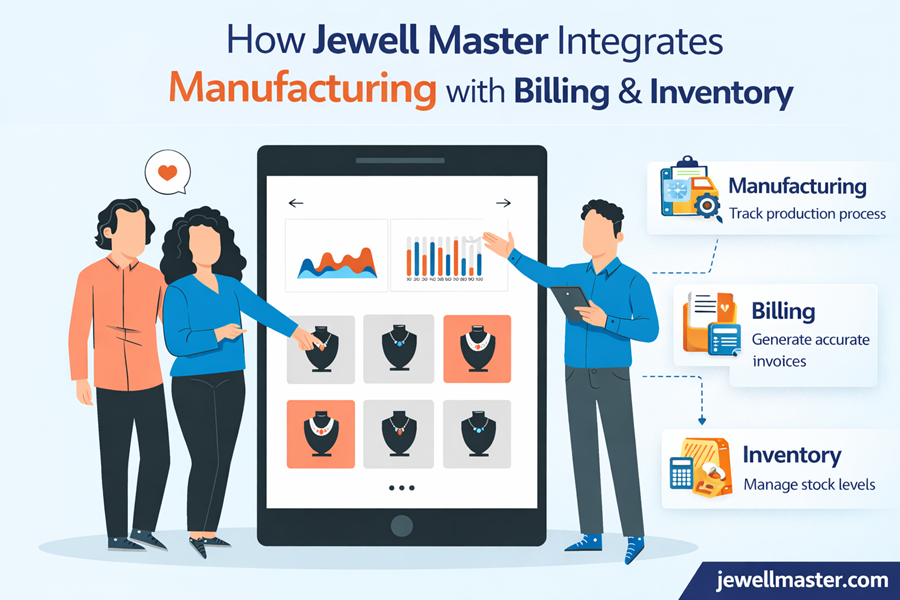 How Jewell Master Integrates Manufacturing with Billing & Inventory
